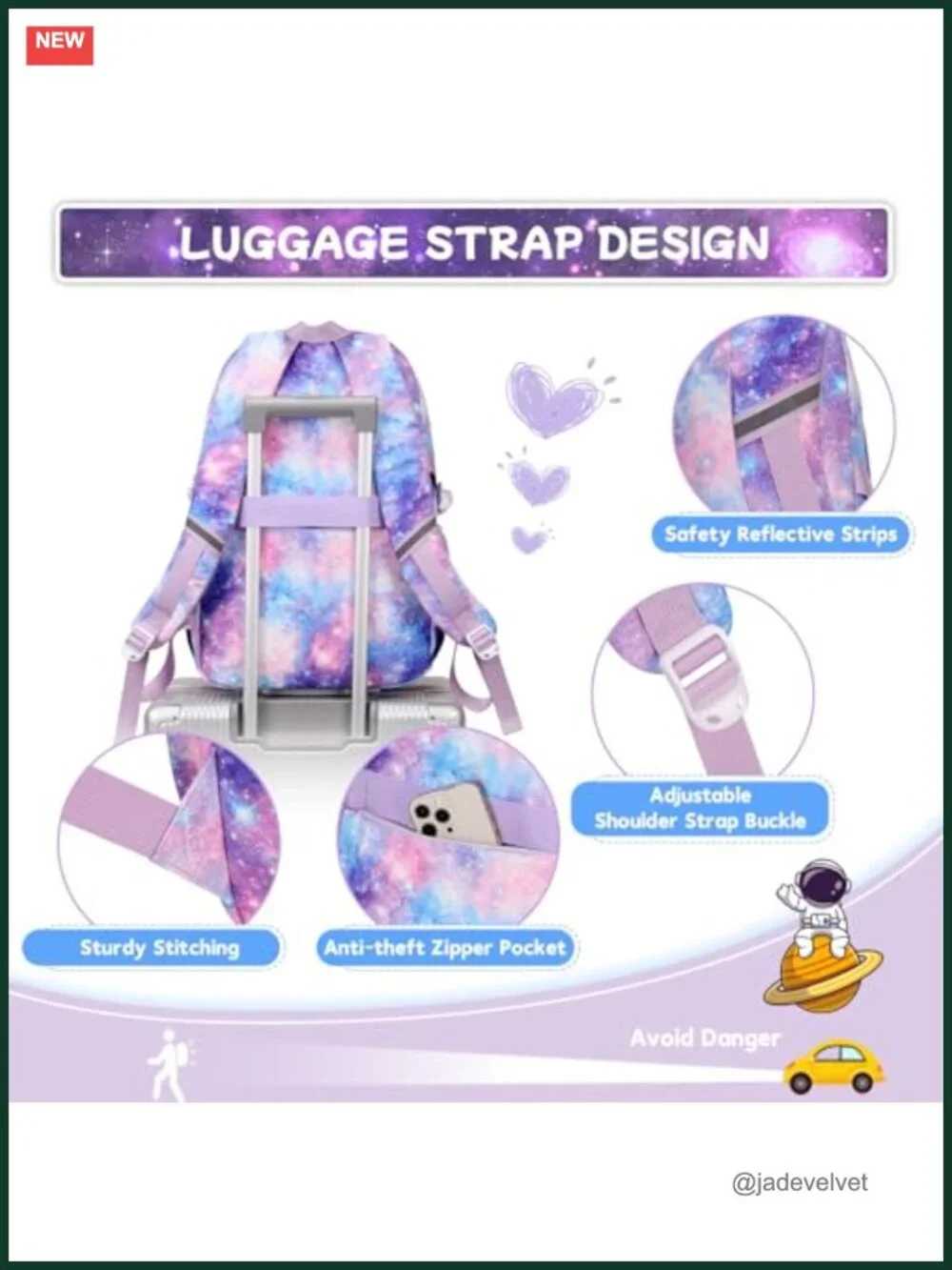 Kids Backpack Set with Lunch Box - Kawaii Ita Backpack for School